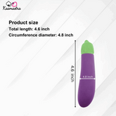 Kaamastra Veggie Vibrator dimensions β 4.6-inch length, 4.8-inch circumference
